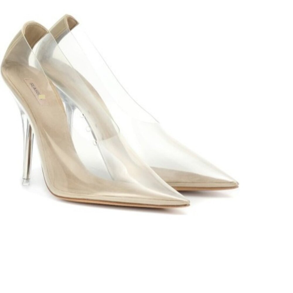 NIB $760 YEEZY SEASON 7 TRANPARENT BOMBA DE PVC TEMPORADA PUMPS SZ US 5 IT 35